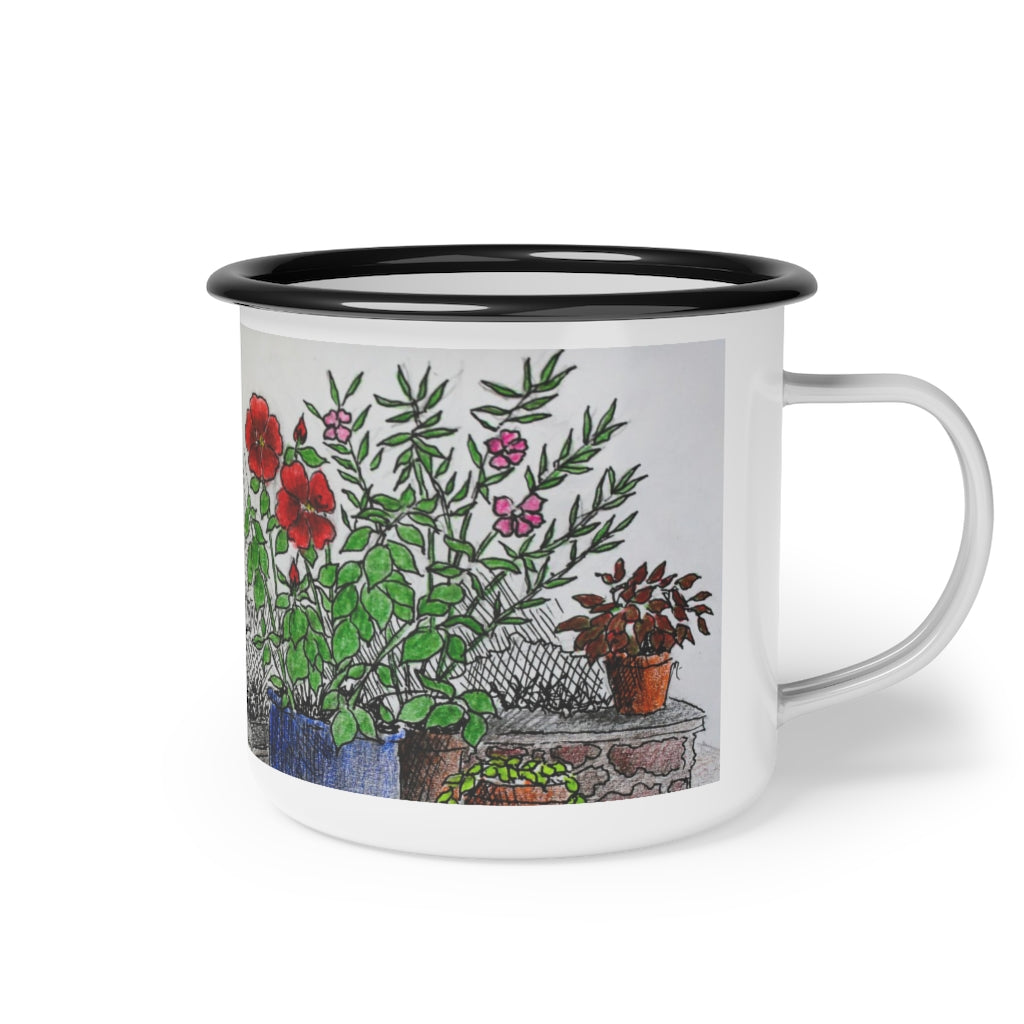 HW Porch Garden Enamel Camp Cup