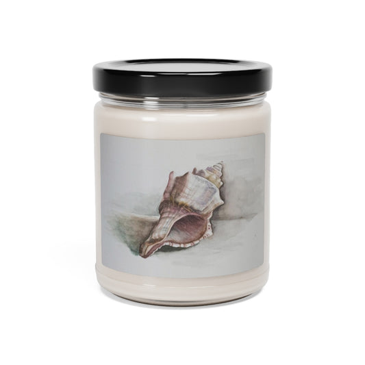 HW Watercolor Shell Scented Soy Candle, 9oz