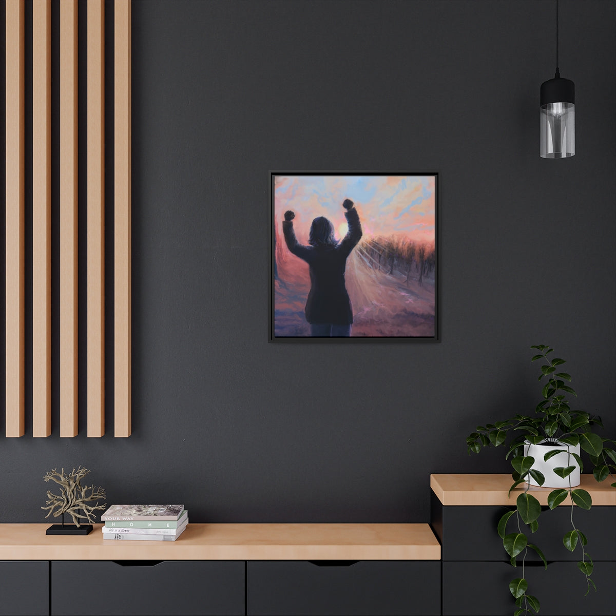 Revel Canvas, Black Frame, Matte