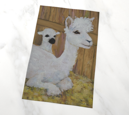 Alpaca Joy Tea Towel