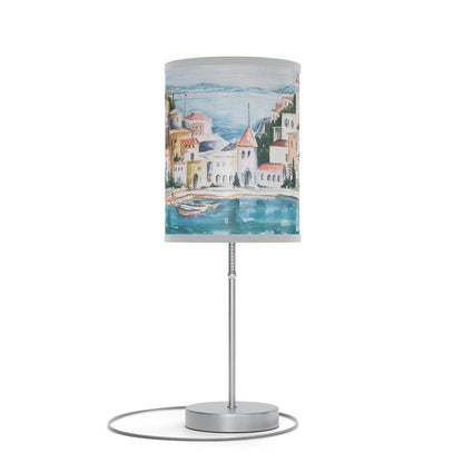 HW Watercolor City Lamp on a Stand, US|CA plug