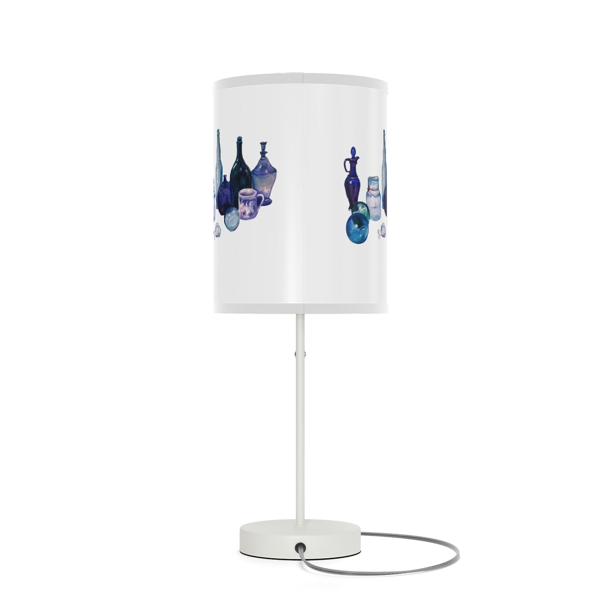 HW Blue Bottles Lamp on a Stand, US|CA plug