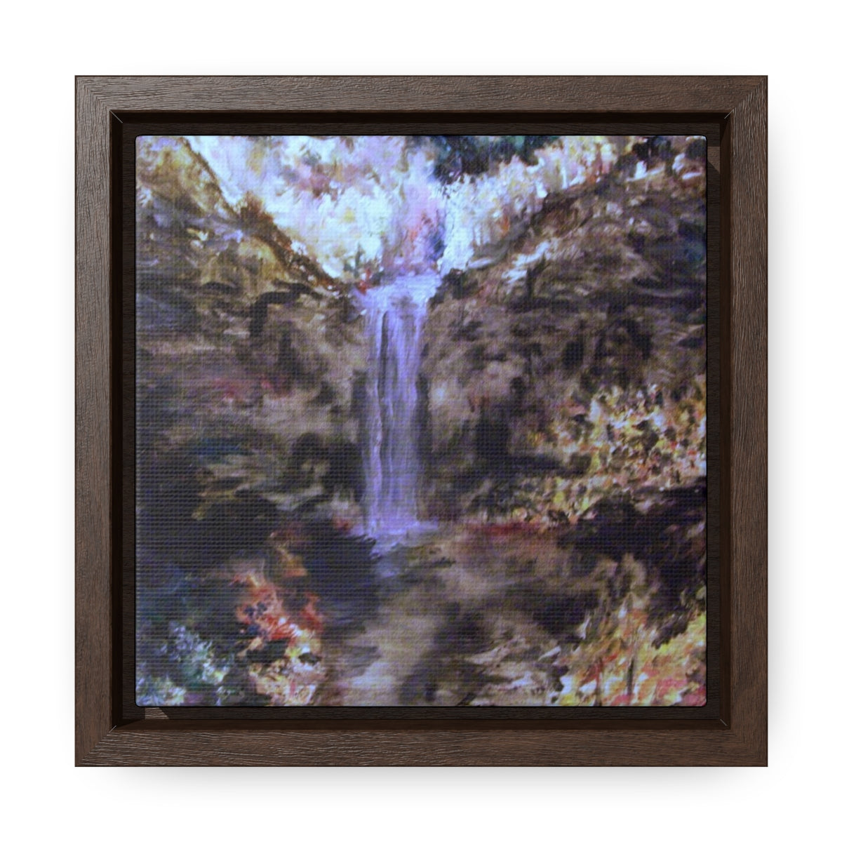 Vision of Taughannock Gallery Canvas Wraps, Square Frame