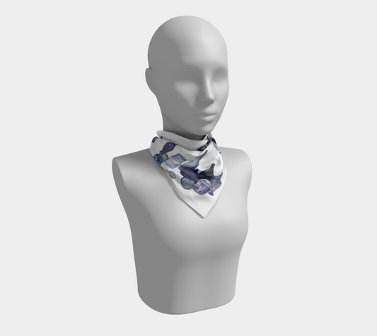 HW Blue Bottle Square Scarf