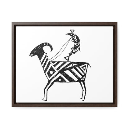 HW Fish Gallop Gallery Canvas Wraps, Horizontal Frame