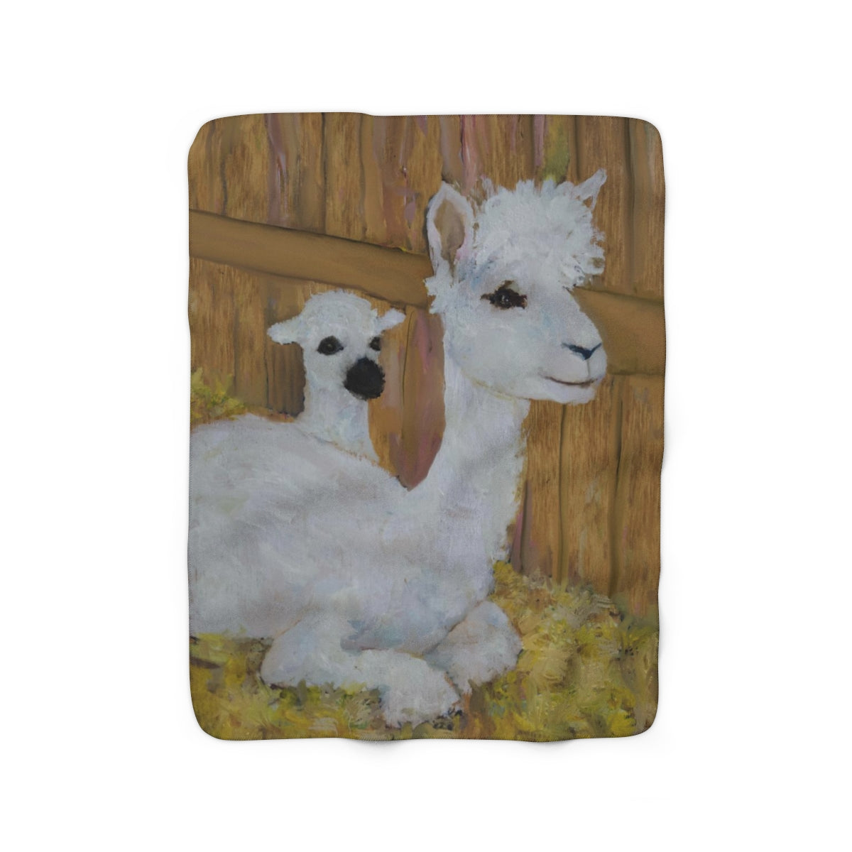 Alpaca Joy Sherpa Fleece Blanket