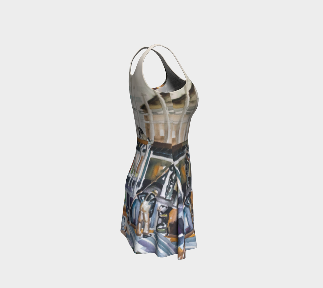 HW Construction Flare Dress*
