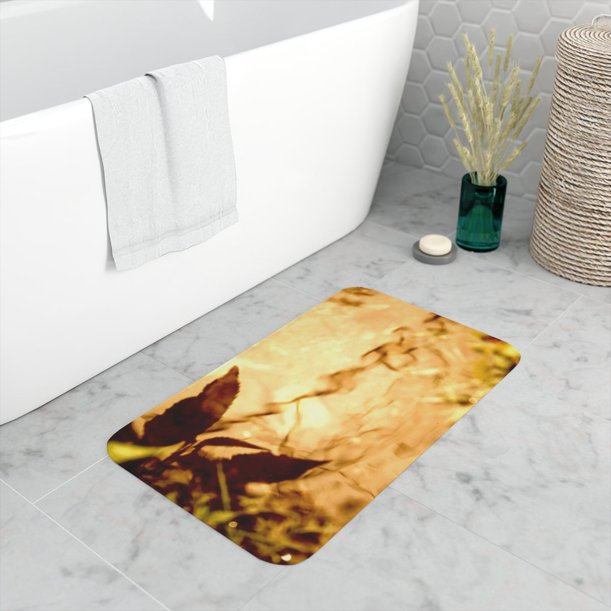 Golden Hour Memory Foam Bath Mat