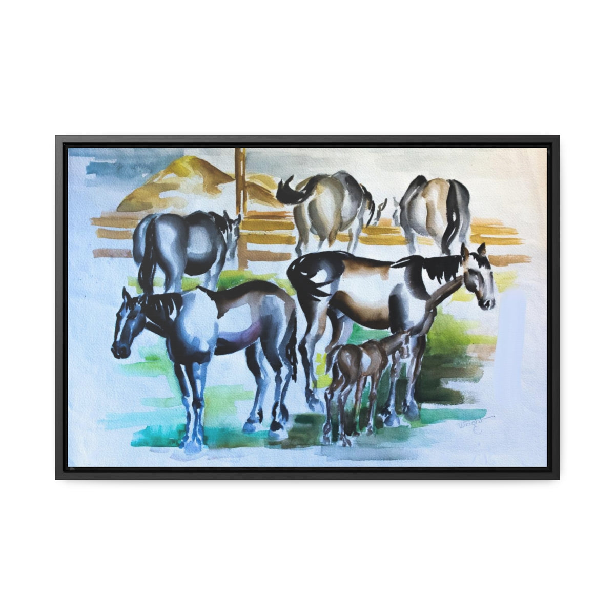 HW Horses Gallery Canvas Wraps, Horizontal Frame