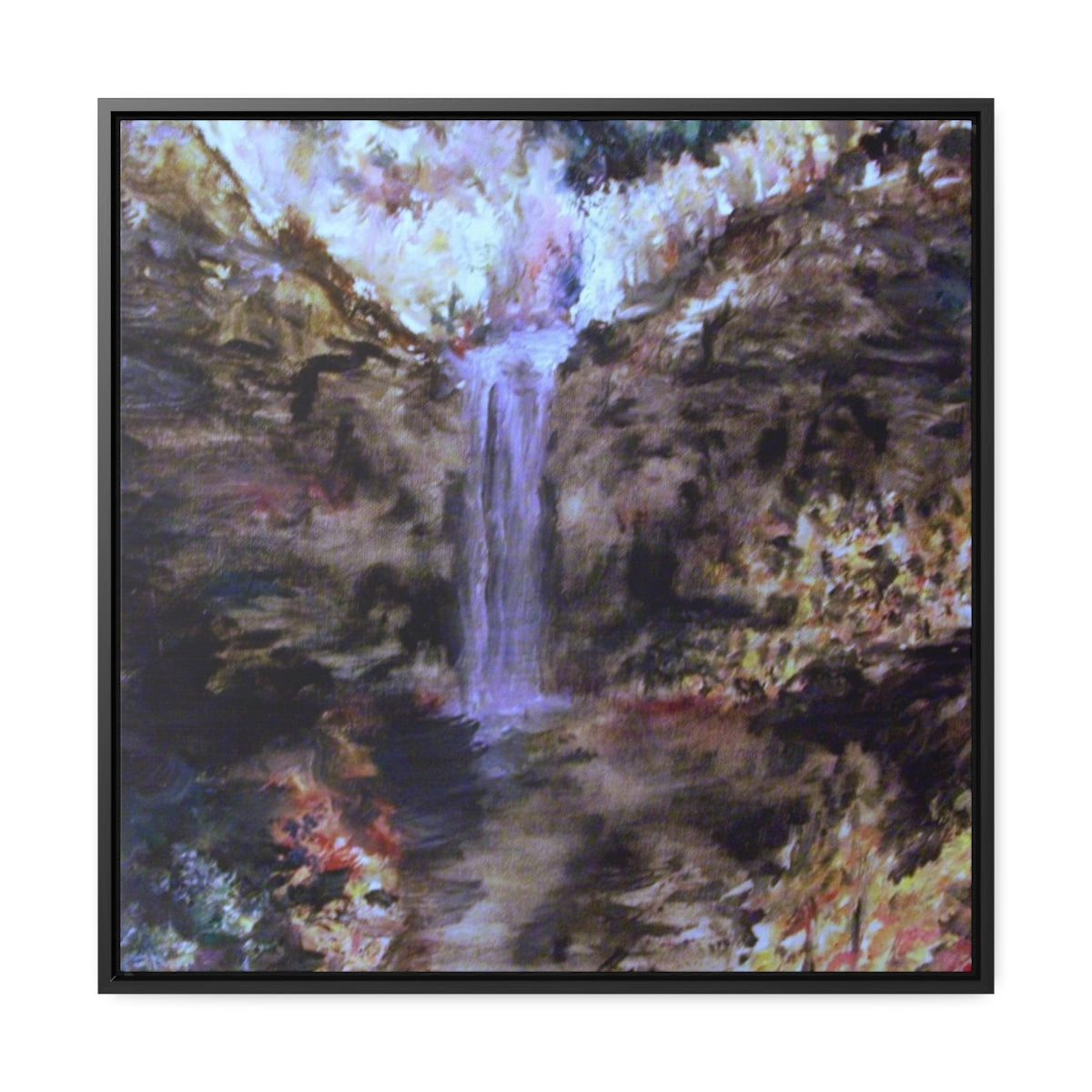 Vision of Taughannock Gallery Canvas Wraps, Square Frame