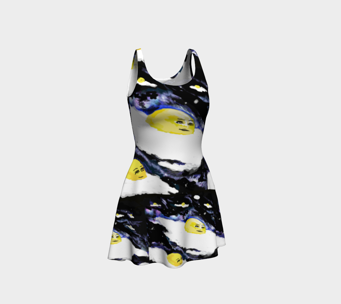 Space Egg Flare Dress