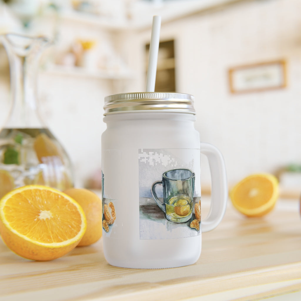 HW Citrus Mason Jar Glass