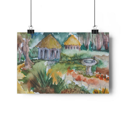 HW Birdbath Giclée Art Print