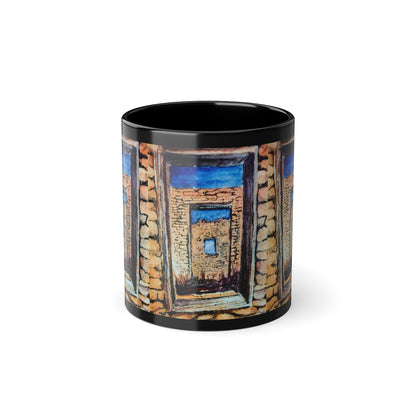 HW Window In Albuquerque Black Coffee Cup, 11oz