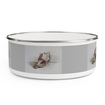 HW Watercolor Shell Enamel Bowl