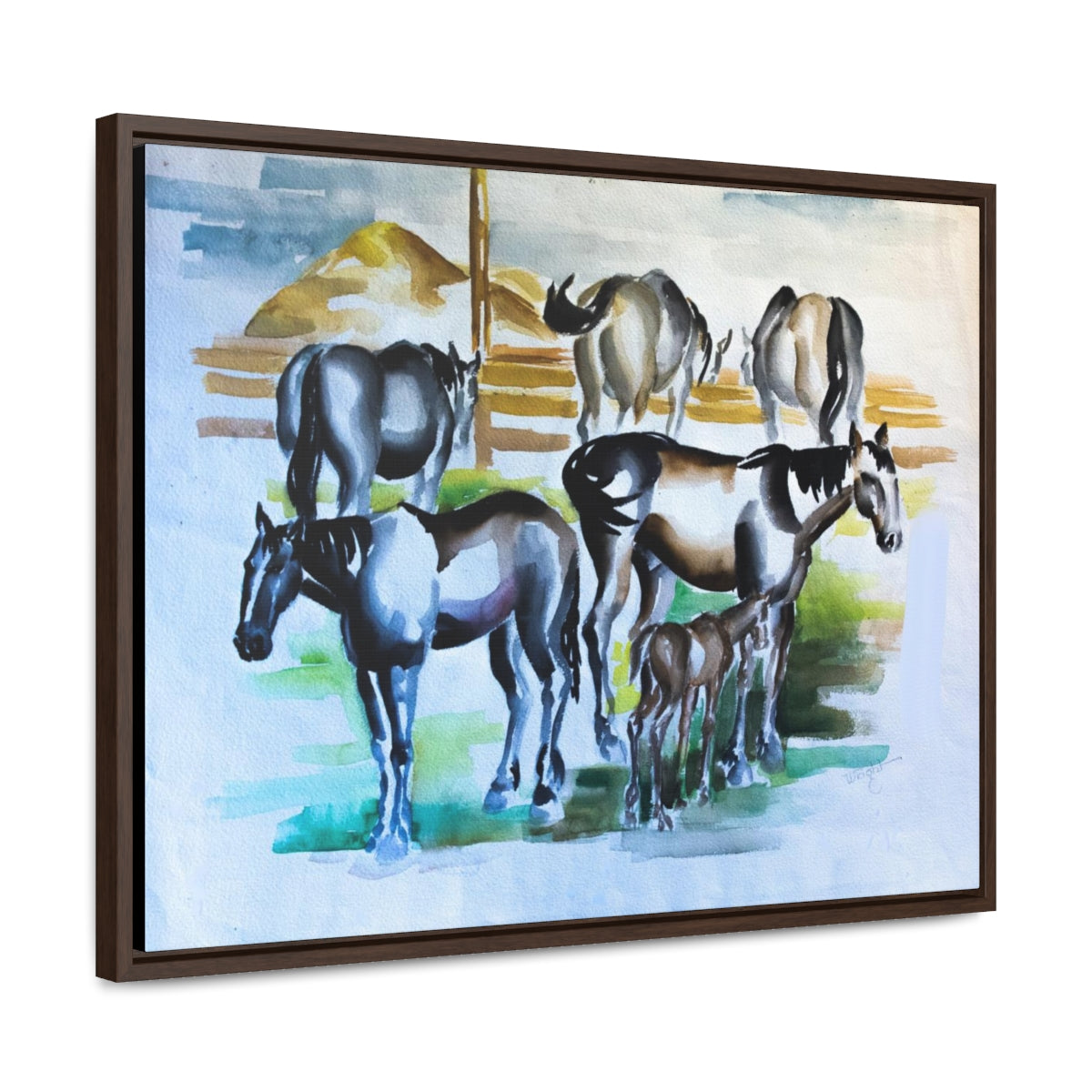 HW Horses Gallery Canvas Wraps, Horizontal Frame