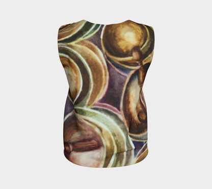 HW Singing Bowls Long Loose Tank top