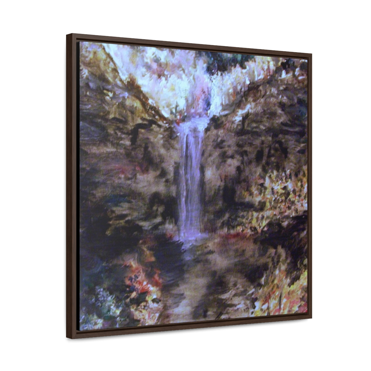 Vision of Taughannock Gallery Canvas Wraps, Square Frame