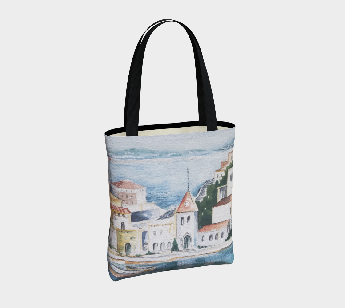 HW Watercolor City Tote