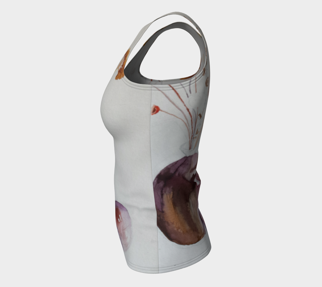 HW Unfinished Watercolor Fitted Tank Top