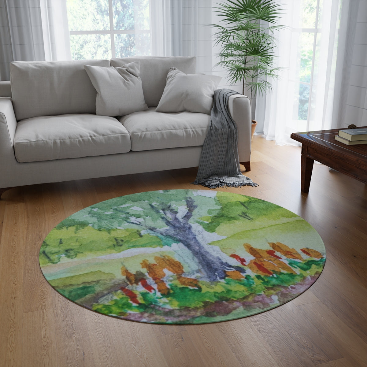 HW New Tree Round Rug