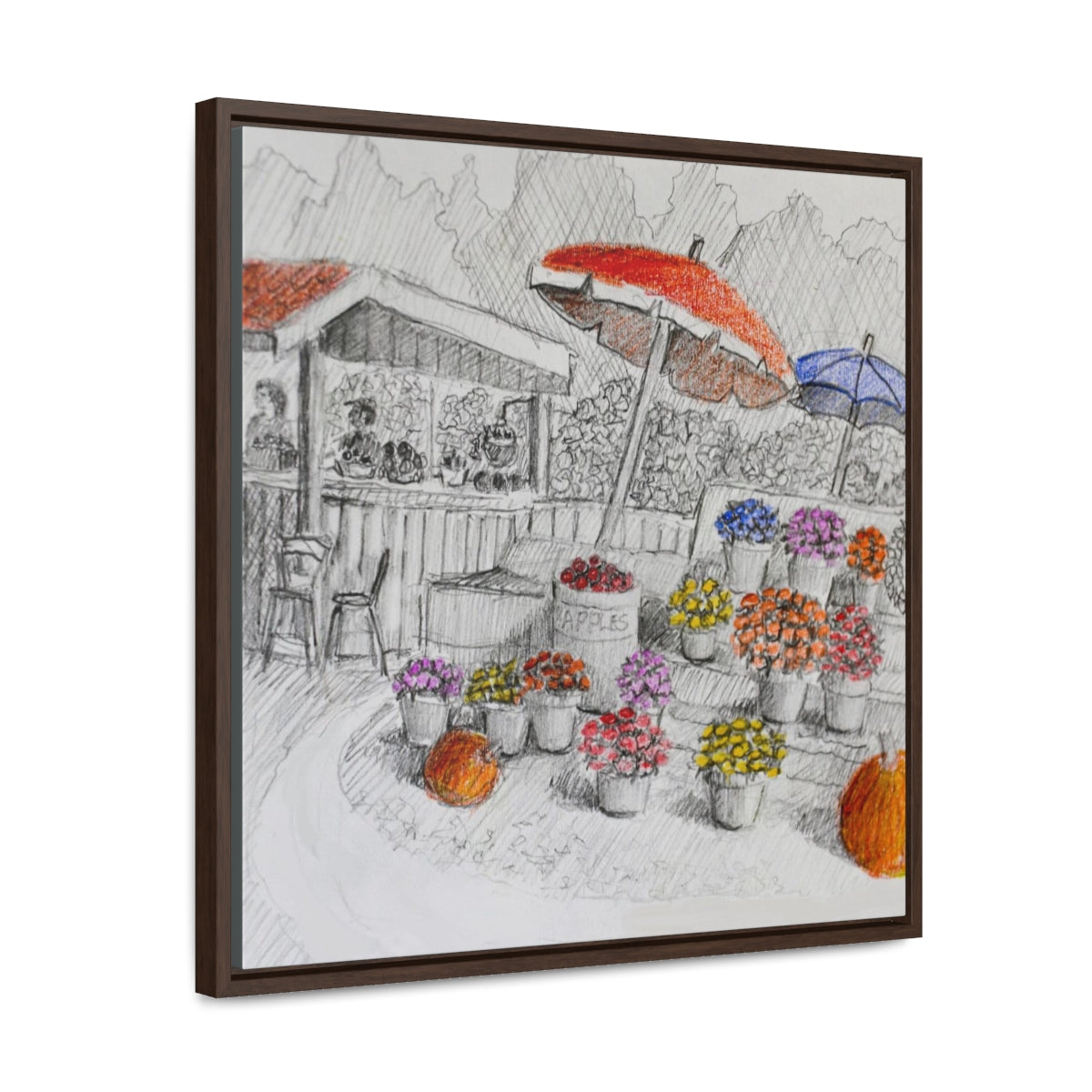 HW Farmstand Gallery Canvas Wraps, Square Frame