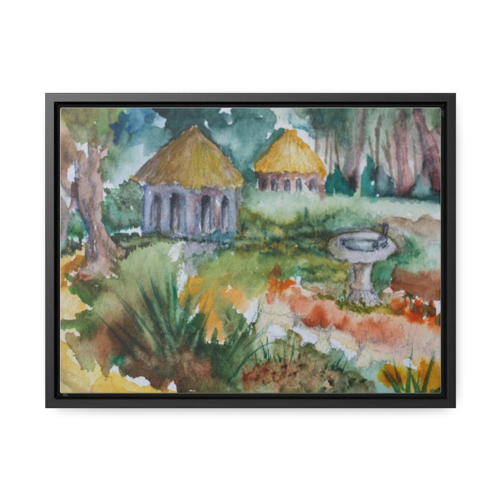 HW Birdbath Gallery Canvas Wraps, Horizontal Frame