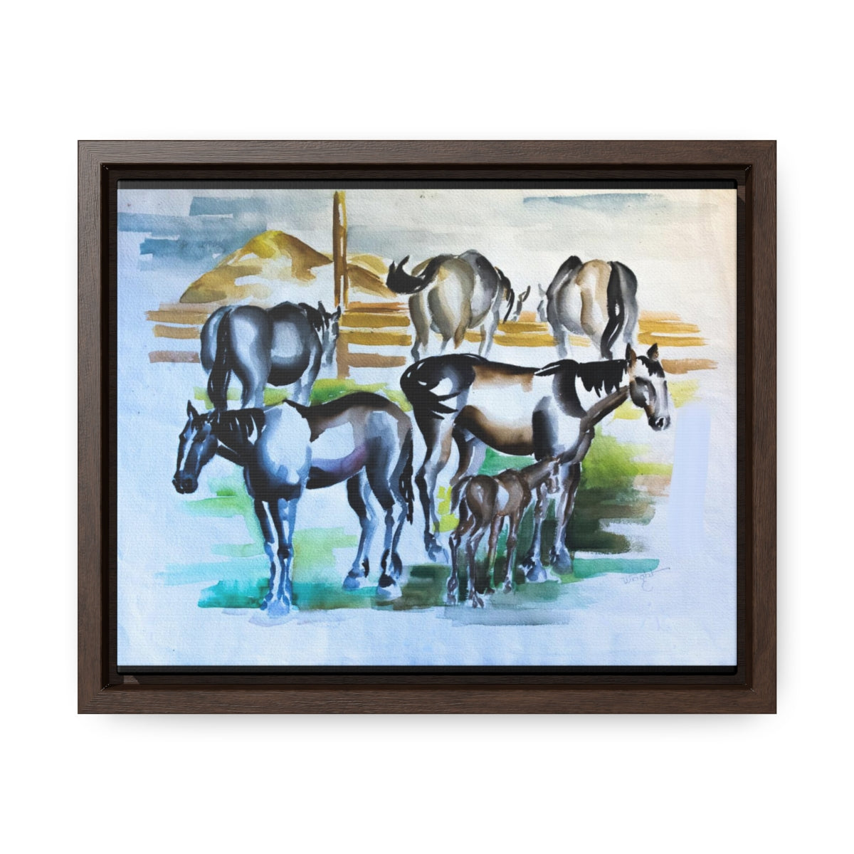 HW Horses Gallery Canvas Wraps, Horizontal Frame