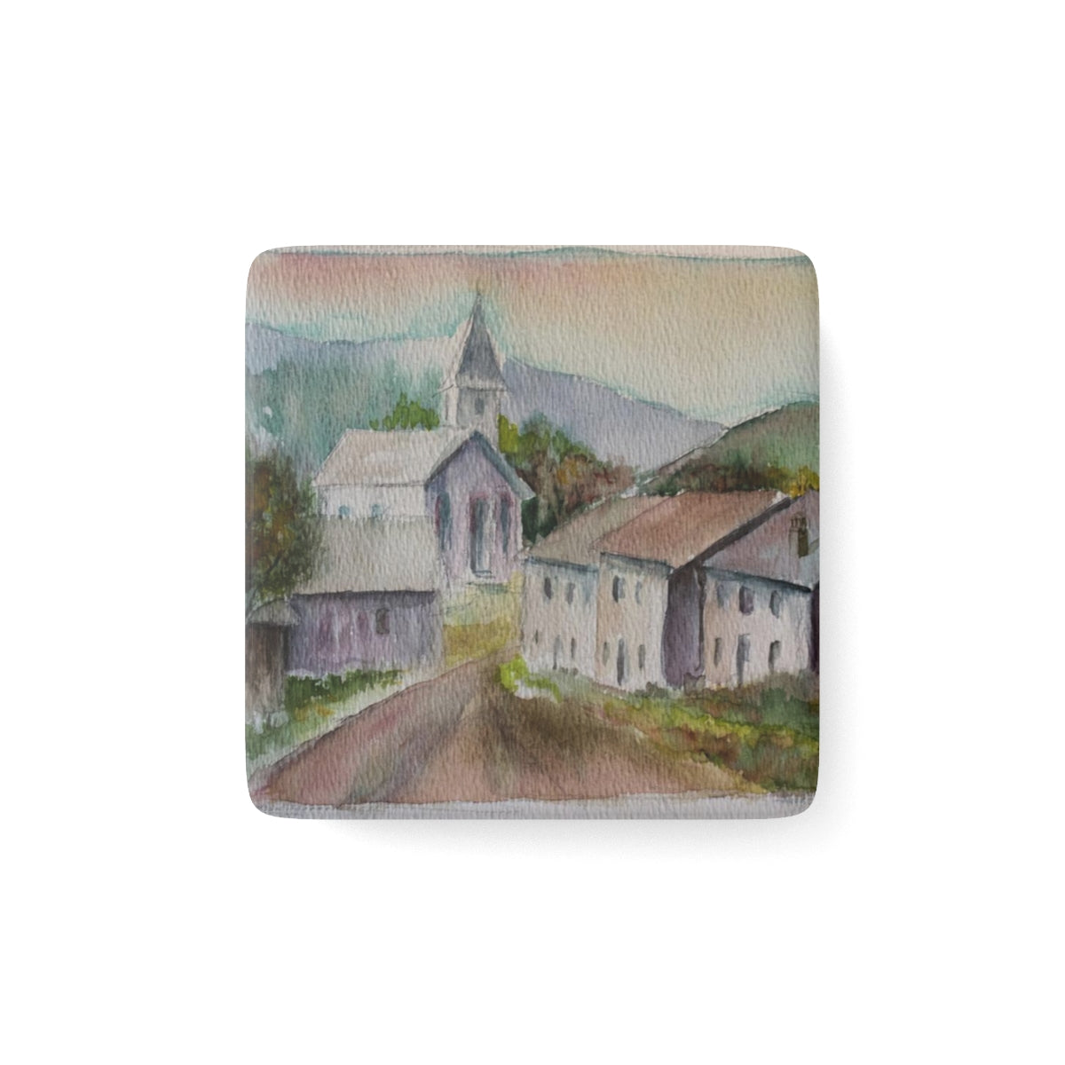 HW Hometown Roads Porcelain Magnet, Square