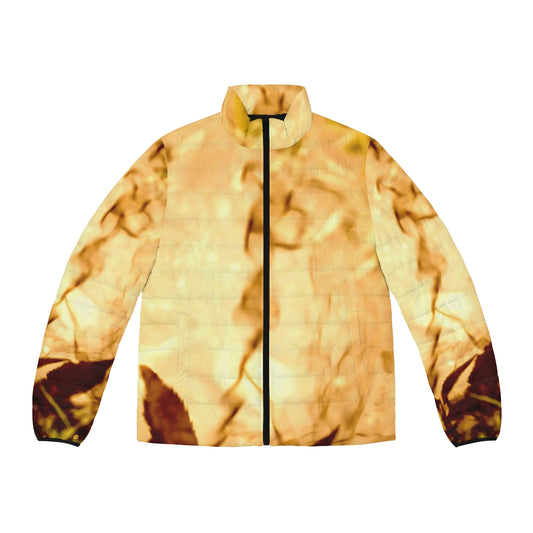 The Golden Hour Men's Puffer Jacket (AOP)