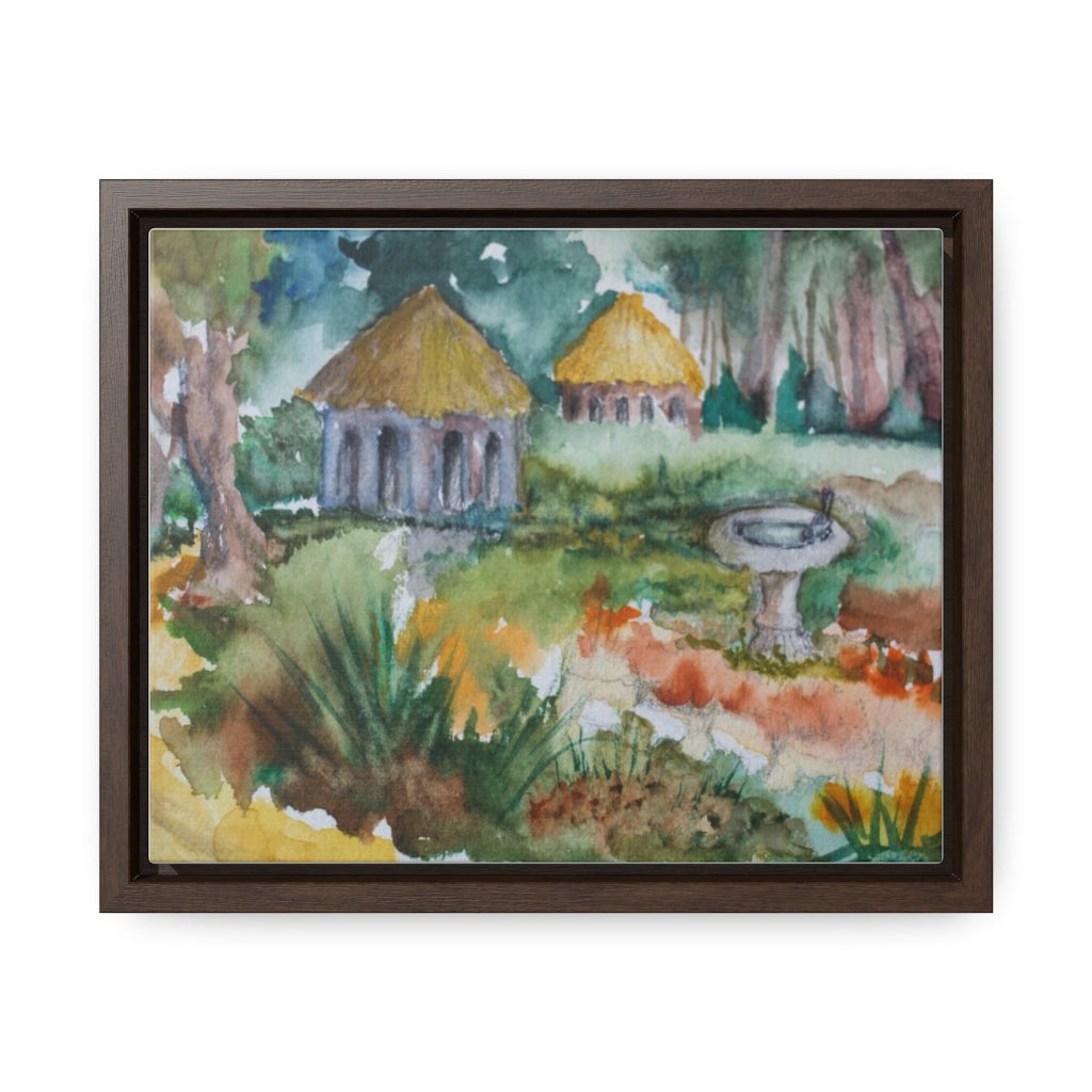 HW Birdbath Gallery Canvas Wraps, Horizontal Frame