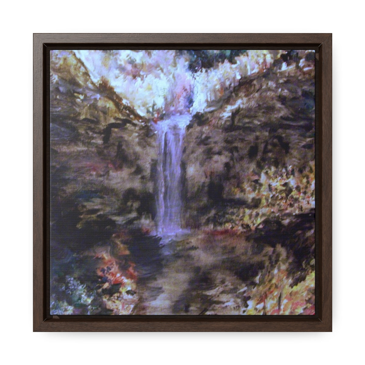 Vision of Taughannock Gallery Canvas Wraps, Square Frame