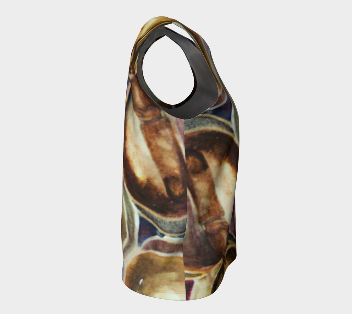 HW Singing Bowls Long Loose Tank top