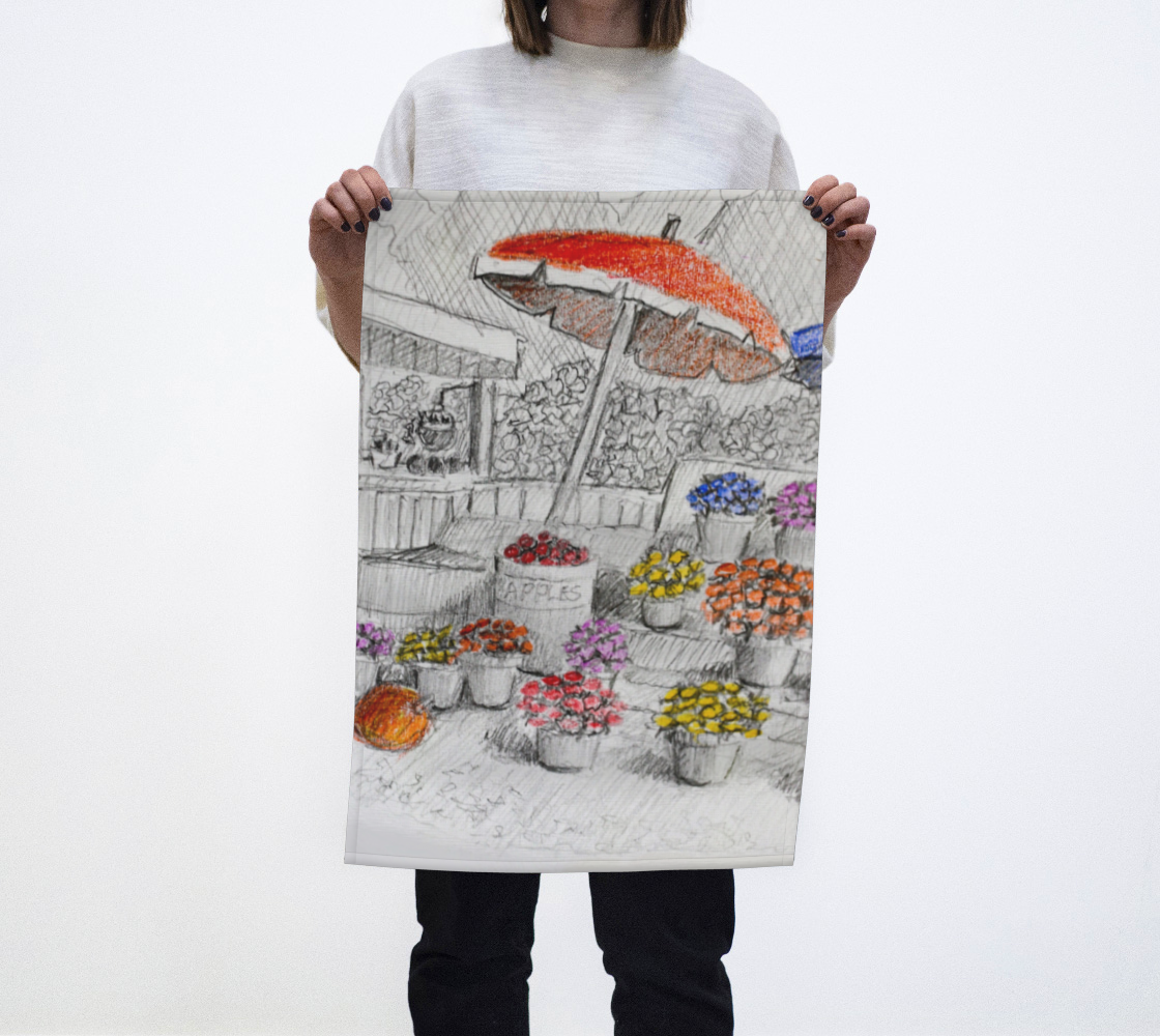 HW Farmstand Tea Towel