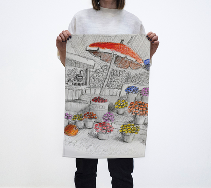HW Farmstand Tea Towel