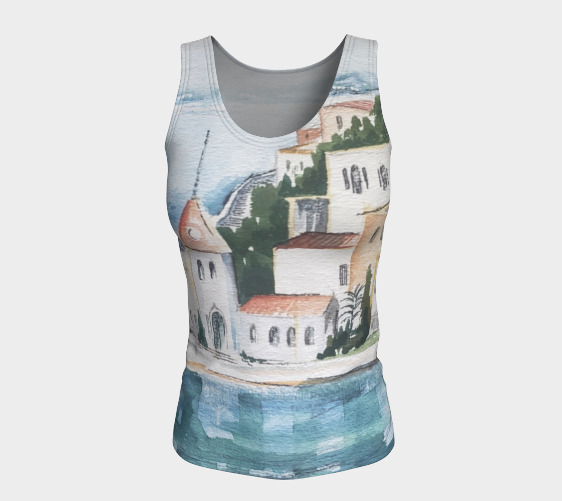 HW Watercolor City Tank Top