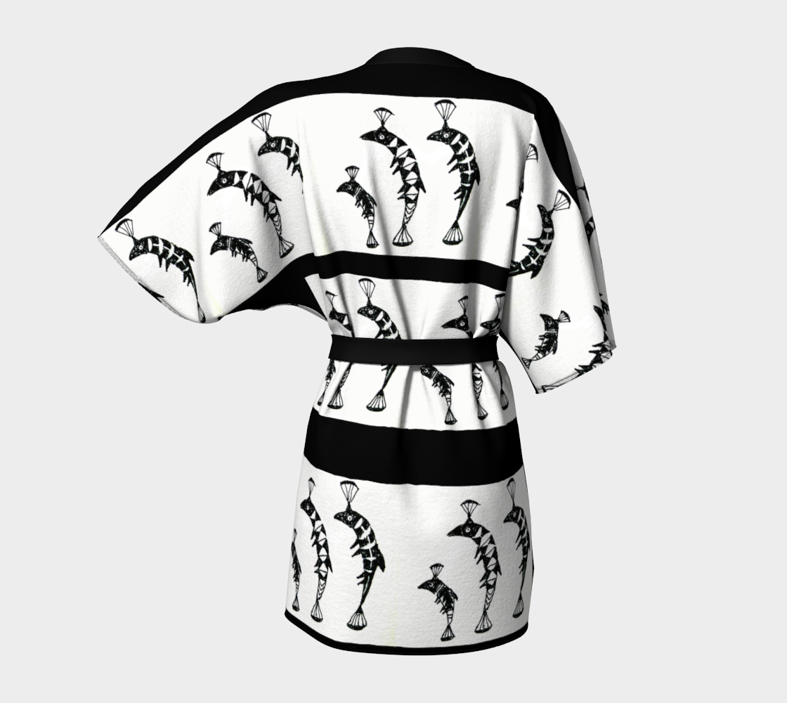 HW Fish Fam Kimono Robe