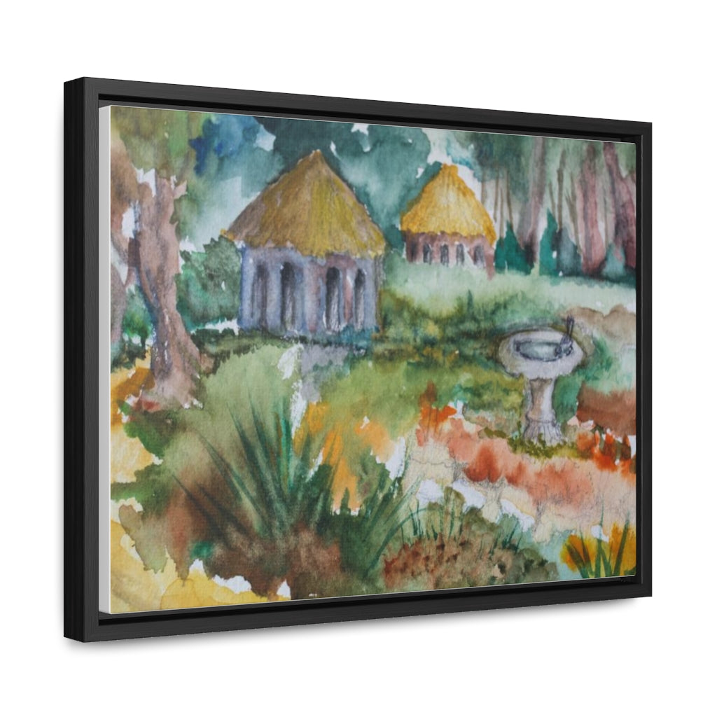 HW Birdbath Gallery Canvas Wraps, Horizontal Frame