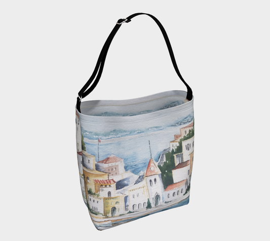 HW Watercolor City Day Tote