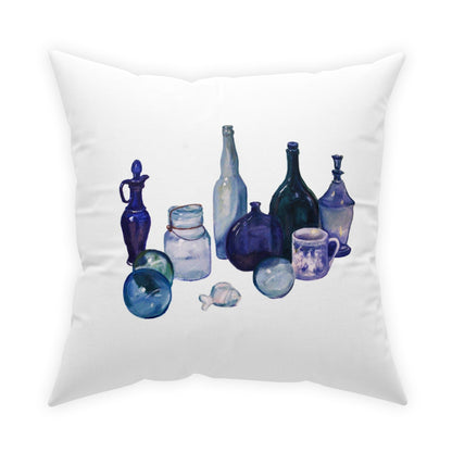HW Blue Bottles Pillow