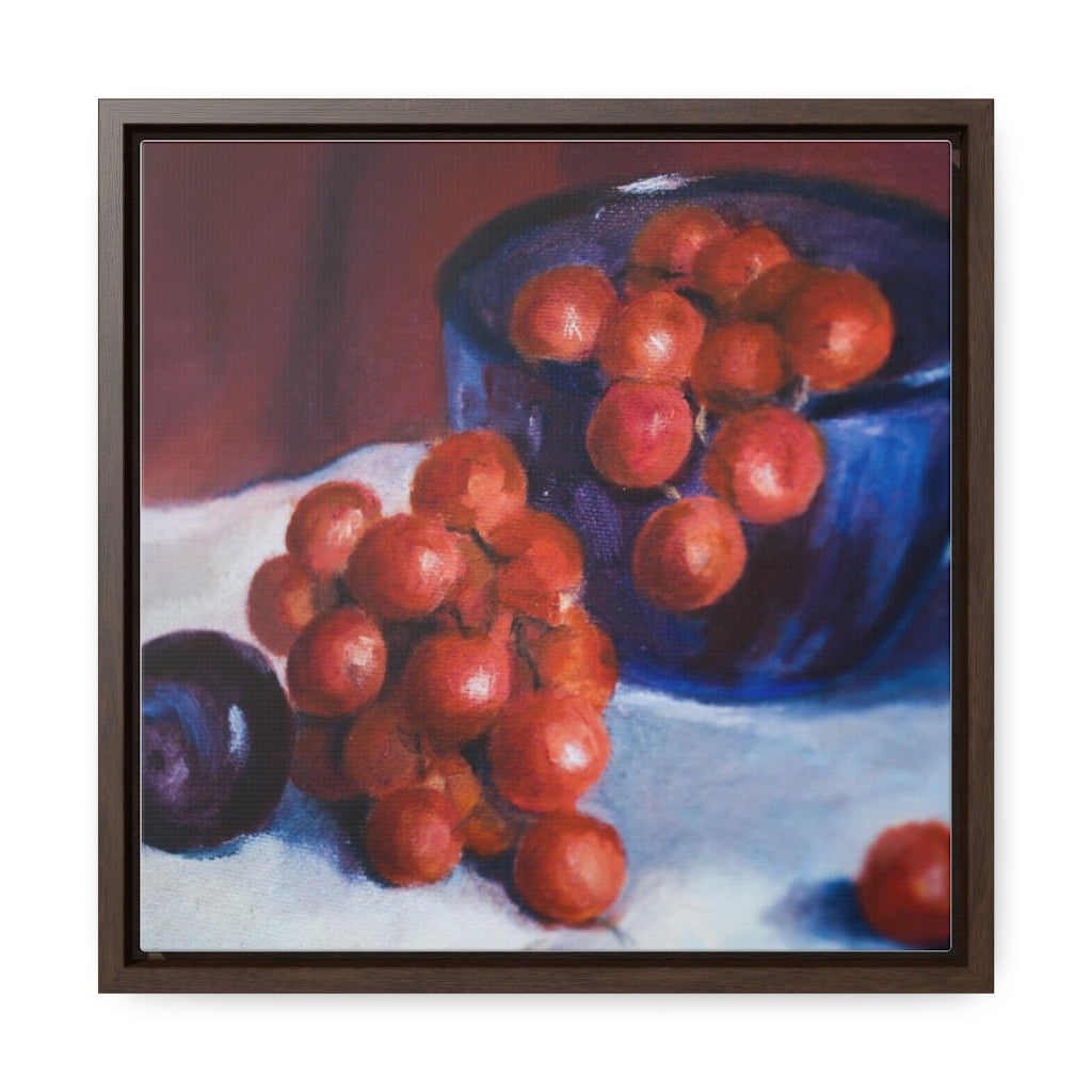 HW Plum Gallery Canvas Wraps, Square Frame