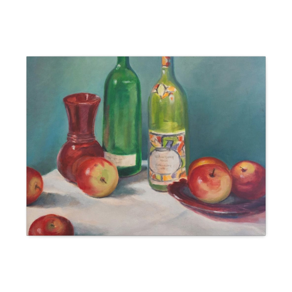 HW Apple Harvest Satin Canvas, Stretched