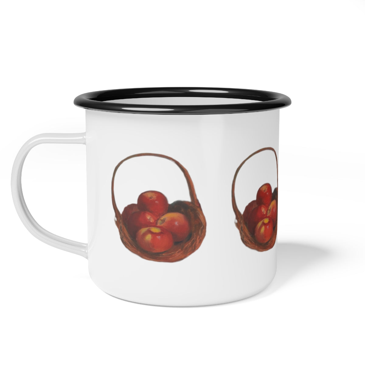 HW Apple Basket Enamel Camp Cup