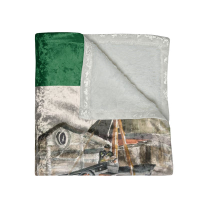 HW Construction Crushed Velvet Blanket