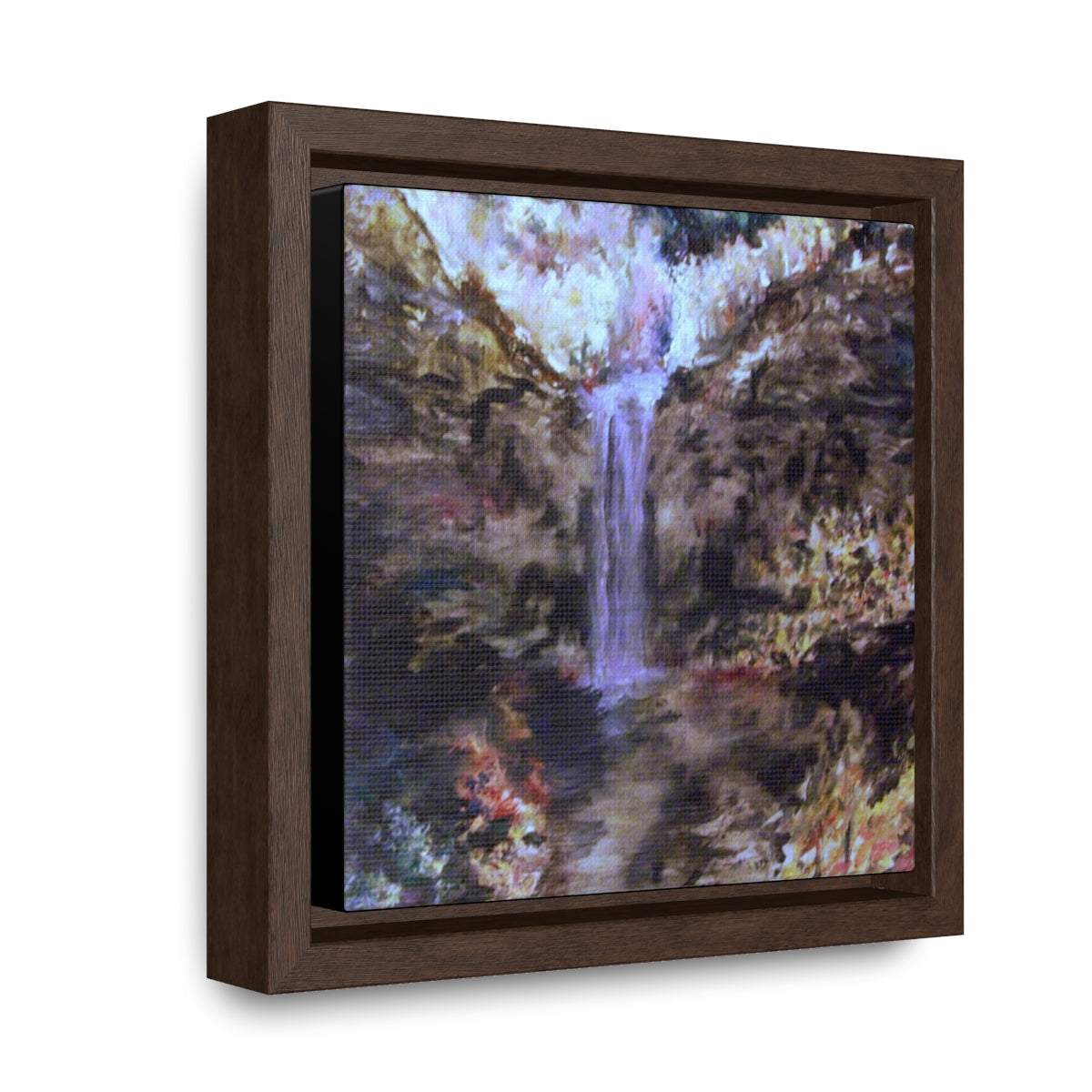 Vision of Taughannock Gallery Canvas Wraps, Square Frame