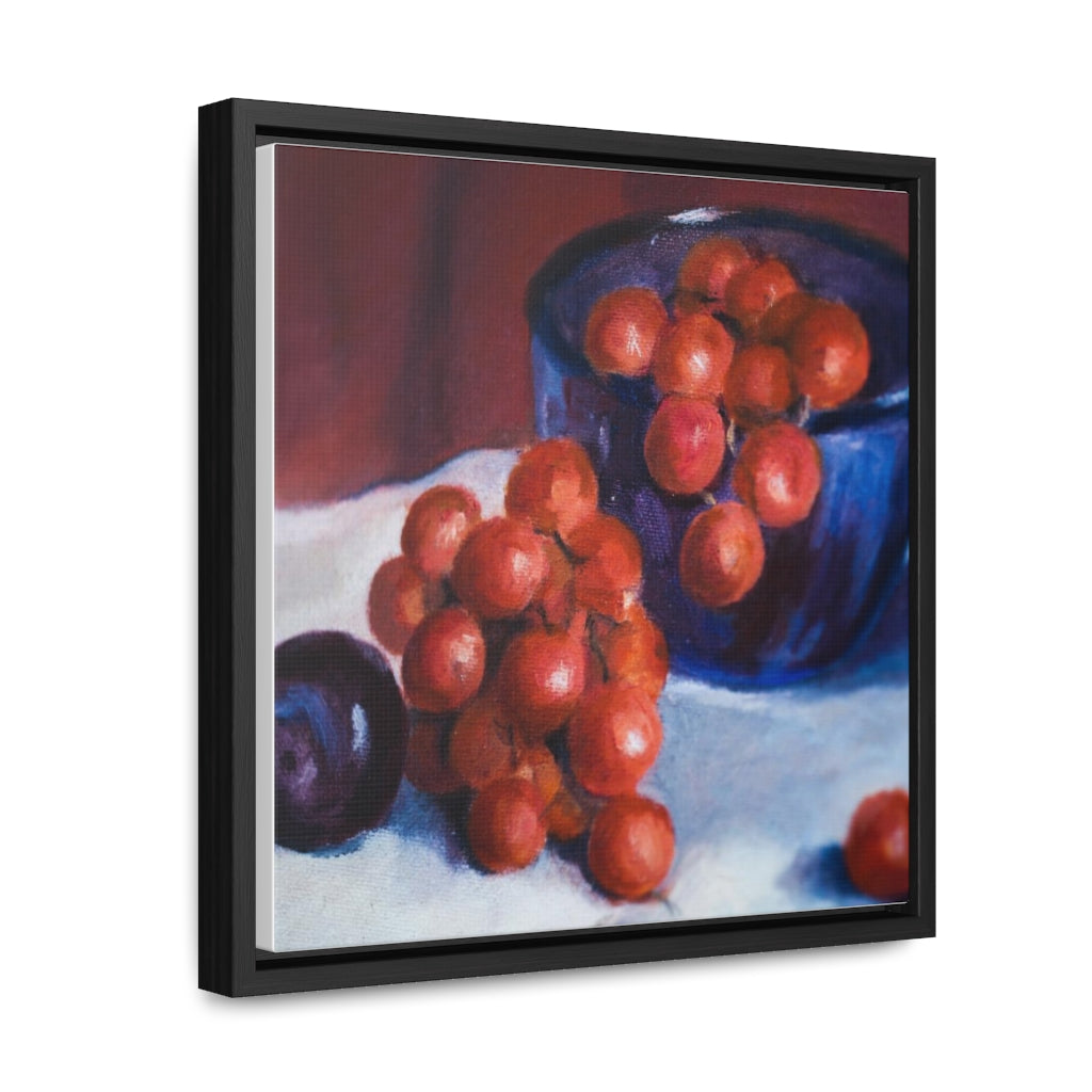 HW Plum Gallery Canvas Wraps, Square Frame