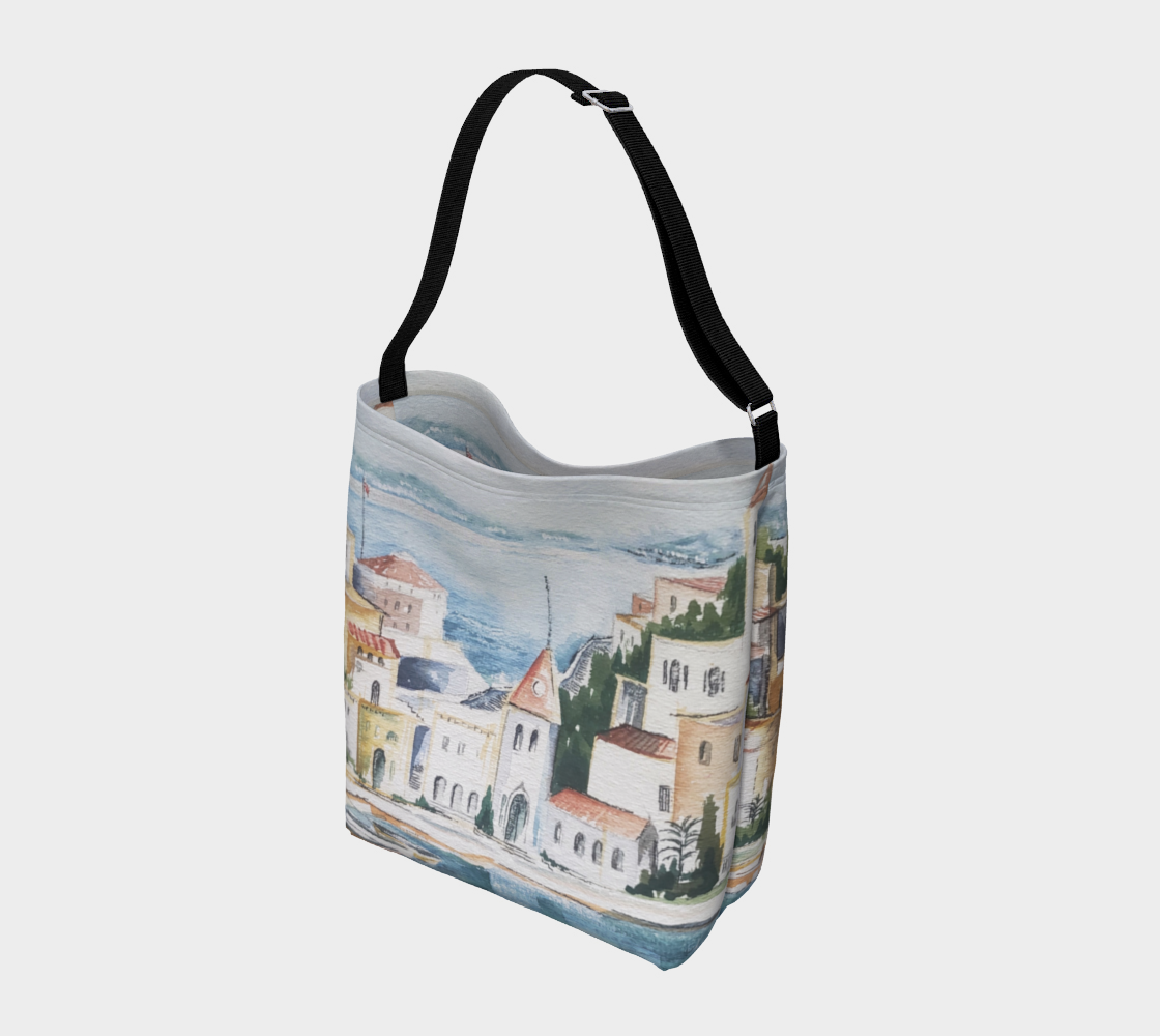 HW Watercolor City Day Tote