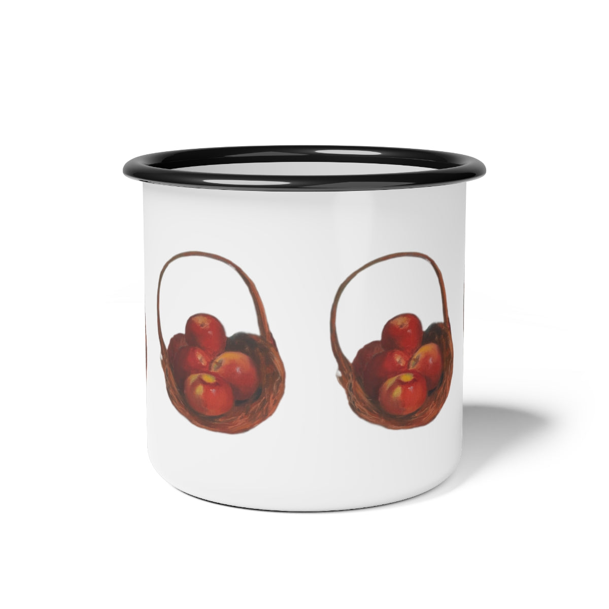 HW Apple Basket Enamel Camp Cup