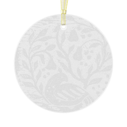 HW Partridge Glass Ornament