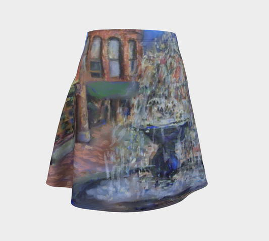 Town Fountain Flare Skirt